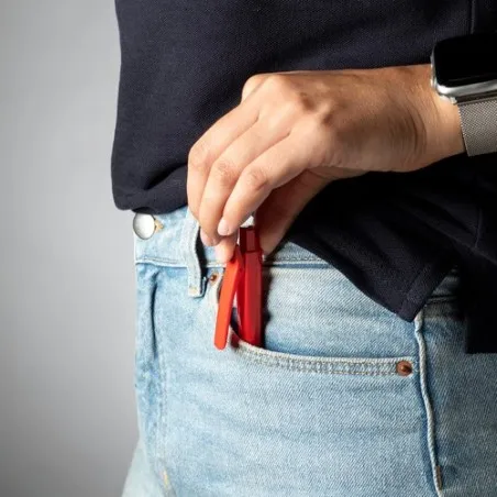 Stylo Bille Personnalisé en Jeans Matières : PET Couleurs : noir accessoire événementiel unique