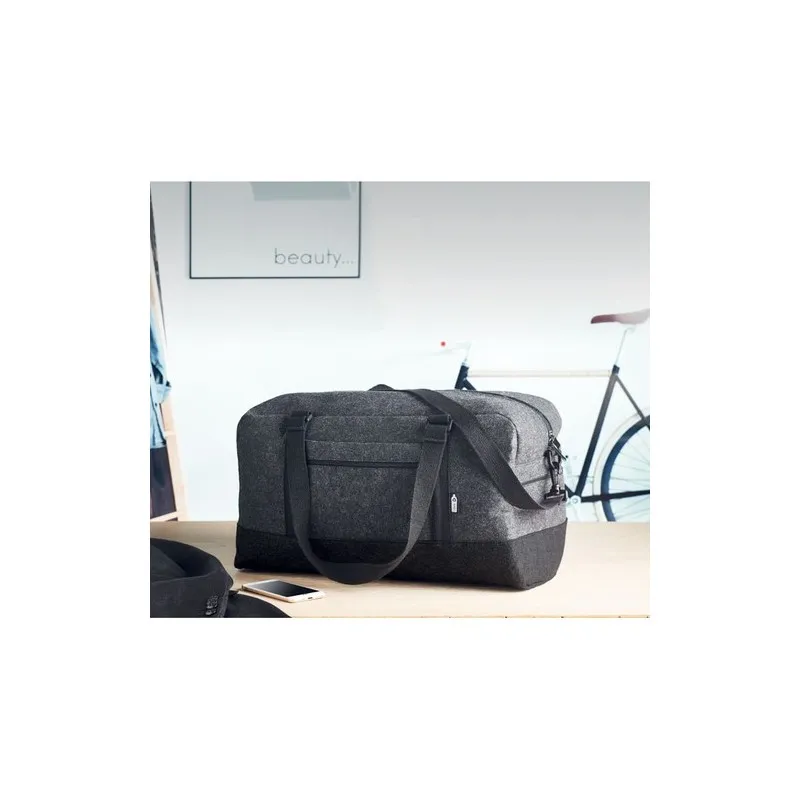 Sac de Week-end en Feutre RPET INDICO BAG - Personnalisé