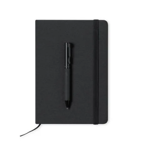 Set Personnalisé de Cahier et Stylo Nimaly Matières : coton Couleurs : pierre