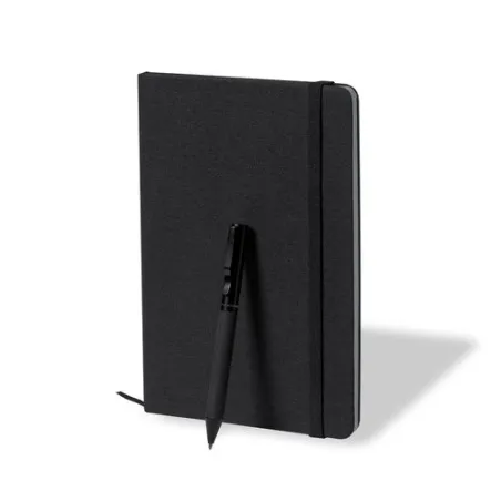 Set Personnalisé de Cahier et Stylo Nimaly Matières : coton Couleurs : pierre cadeau entreprise pas cher