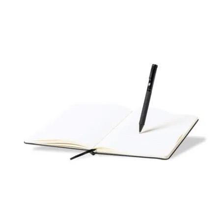 Set Personnalisé de Cahier et Stylo Nimaly Matières : coton Couleurs : pierre marquage laser ultra précis