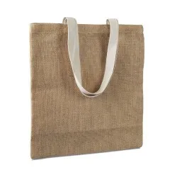 Sac provisions écologique en jute personnalisé JUHU Matières : coton Taille textile : M Couleurs : vert