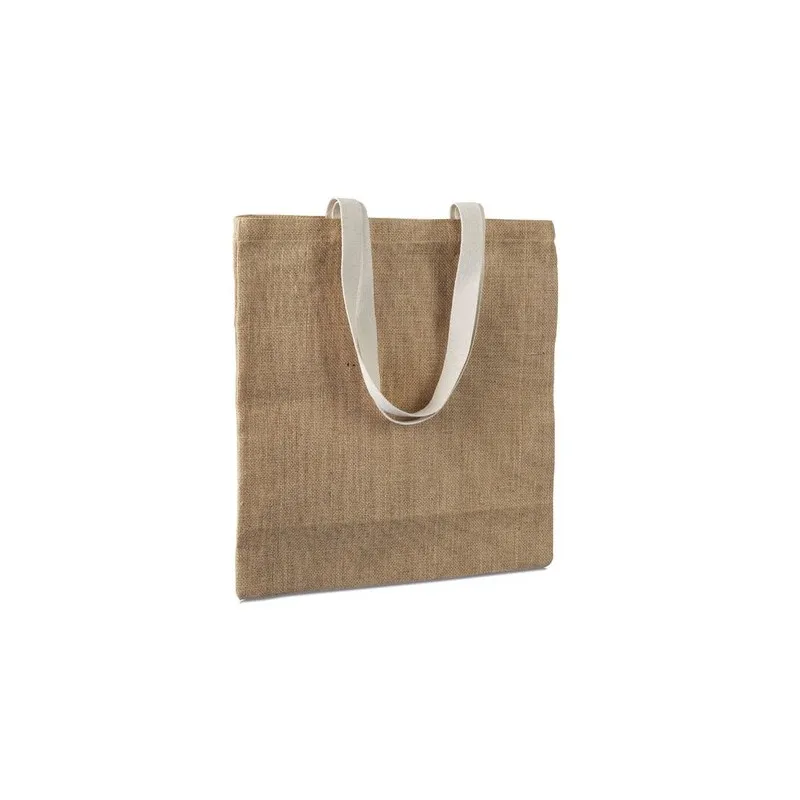 Sac provisions écologique en jute personnalisé JUHU Matières : coton Taille textile : M Couleurs : vert