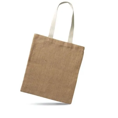 Sac provisions écologique en jute personnalisé JUHU Matières : coton Taille textile : M Couleurs : vert personnalisable avec vot
