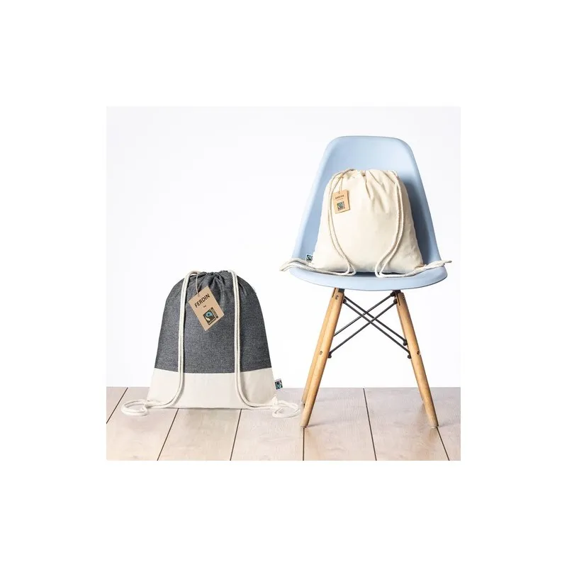 Sac à Dos Écologique Confortable Personnalisé Ferdin Fairtrade Matières : coton Couleurs : ivoire personnalisation rapide en Fra