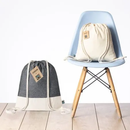 Sac à Dos Écologique Confortable Personnalisé Ferdin Fairtrade Matières : coton Couleurs : ivoire personnalisation rapide en Fra