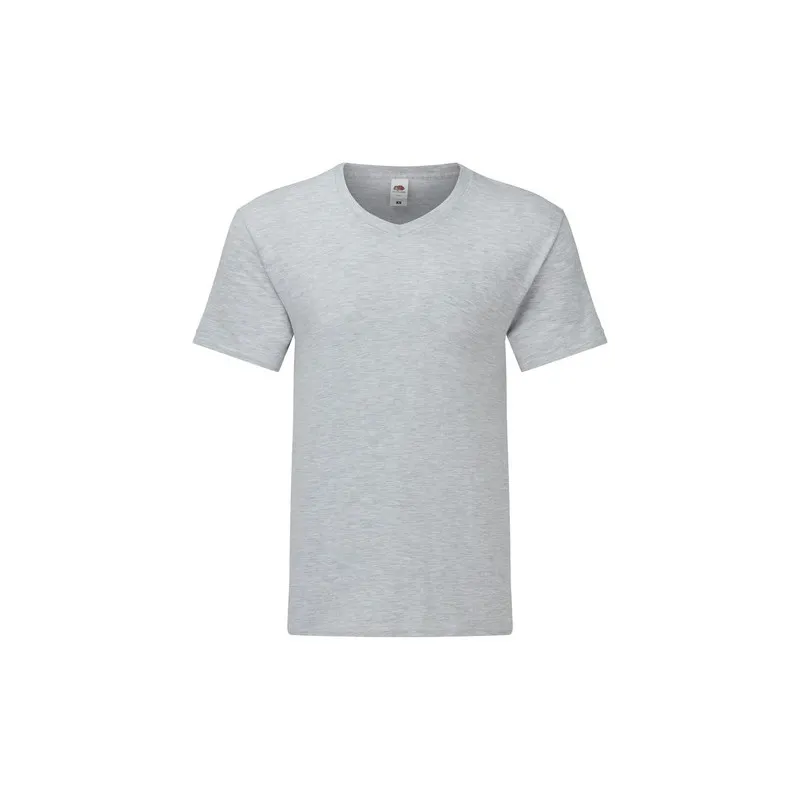 T-Shirt V-Neck Personnalisé Adulte Couleur Iconic Fruit of the Loom Matières : bois Couleurs : bois objet promotionnel éco-respo