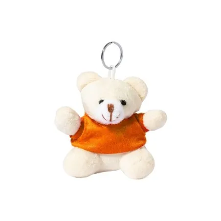 Porte-Clés Peluche Personnalisé Unique - Tedchain Matières : polyester Taille textile : M Couleurs : orange cadeau affaires élég