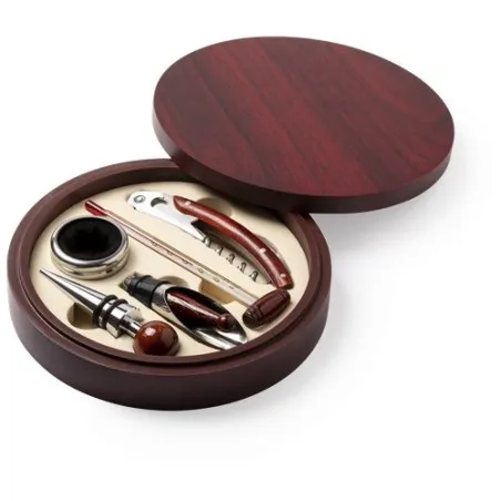 Coffret de vin personnalisé avec accessoires Baco Matières : polyester Taille textile : L Couleurs : rouge livraison express 24h