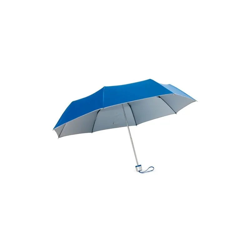 Parapluies pliables personnalisés écologiques CARDIF - Offrez-vous l'essentiel pas cher Matières : polyester Couleurs : bleu obj