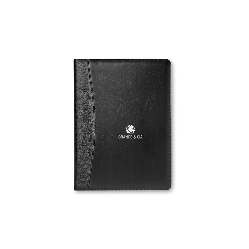 Conférencier A4 en PU personnalisé NADIA Couleurs : rouge impression haute définition