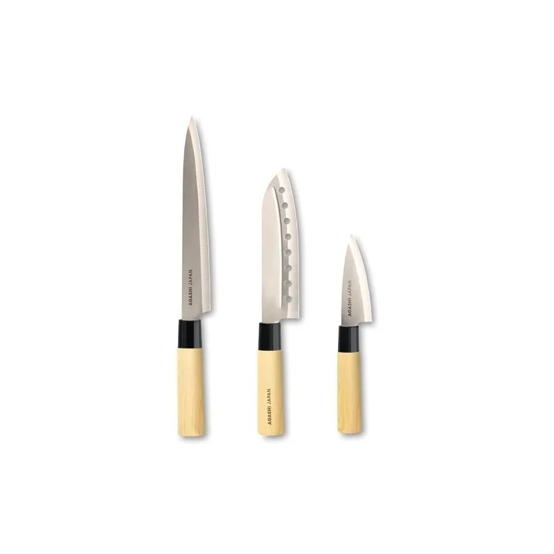 Set de 3 Couteaux Japonais TAKI - Élégance et Précision
