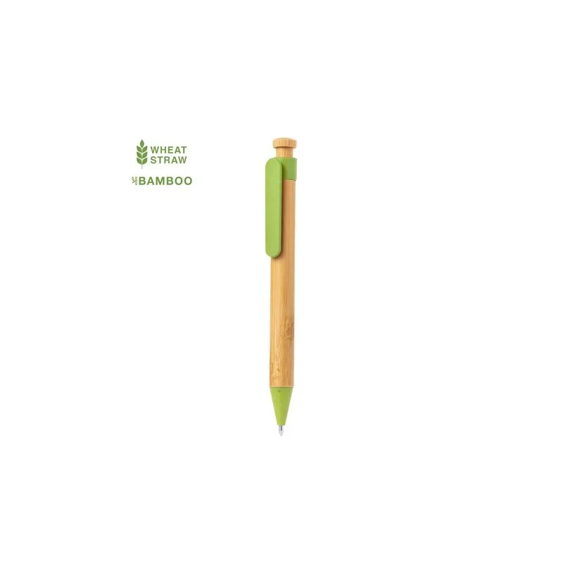 Stylo Écologique en Bambou - Cadeau d'Entreprise Melky Matières : PET recyclé Couleurs : noir objet promotionnel éco-responsable