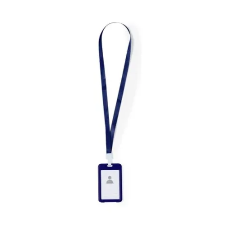 Lanyard Personnalisé Économique Porte-Badge - Fleck Couleurs : blanc cadeau affaires élégant