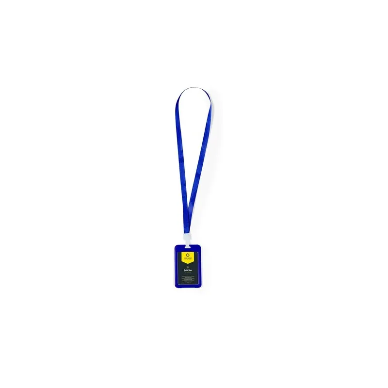 Lanyard Personnalisé Économique Porte-Badge - Fleck Matières : polyester Taille textile : S marquage couleur éclatante