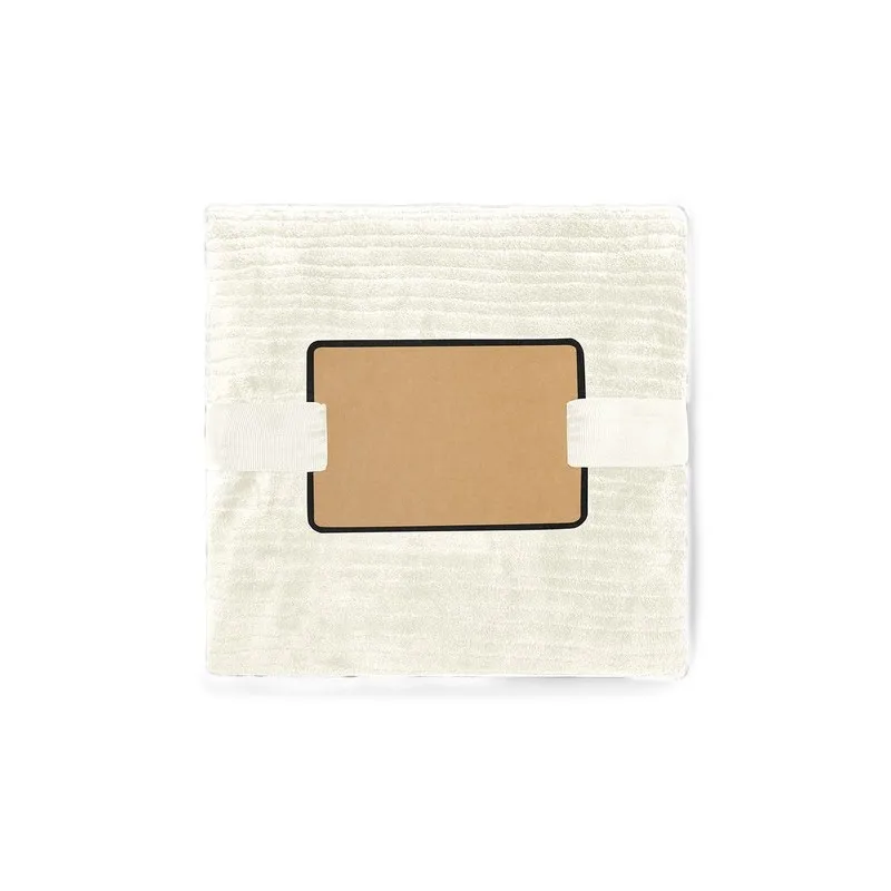 Couverture Personnalisée Écologique Cadeau d'Entreprise Cindra Couleurs : blanc cadeau collaborateur premium