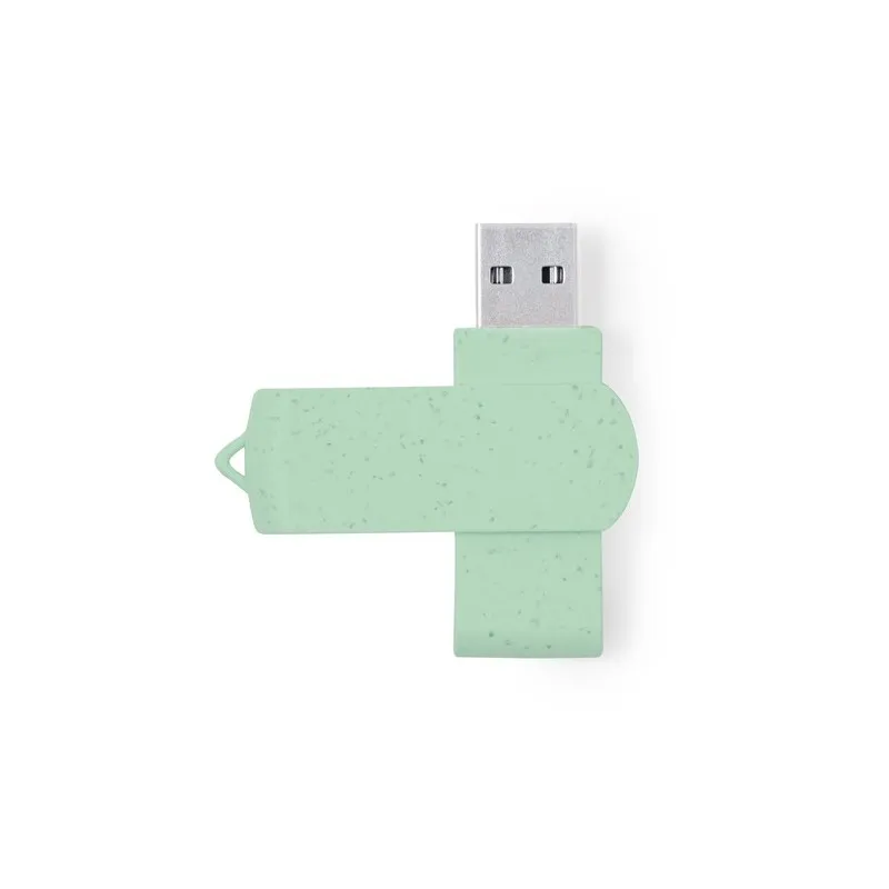 Clé USB Éco-responsable Pratique Personnalisée 16GB Brounik Matières : bambou Couleurs : rouge objet promotionnel éco-responsabl