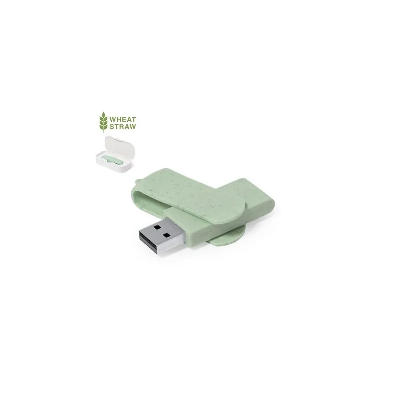 Clé USB Éco-responsable Pratique Personnalisée 16GB Brounik Matières : bambou Couleurs : naturel impression haute définition