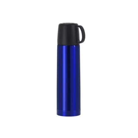 Bouteille Isotherme Personnalisée 500 ml Pas Cher - Tibber Matières : PET recyclé Couleurs : bleu cadeau client original