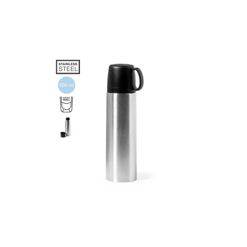 Bouteille Isotherme Personnalisée 500 ml Pas Cher - Tibber Couleurs : naturel cadeau collaborateur premium