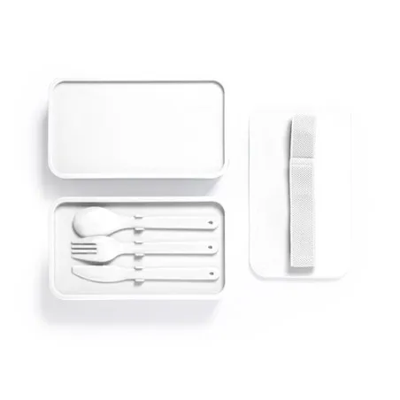 Gamelle Personnalisée Écologique - Boîte à Lunch Vilma Matières : PET recyclé Couleurs : rouge personnalisation rapide en France