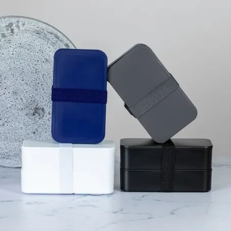 Gamelle Personnalisée Écologique - Boîte à Lunch Vilma Matières : PET recyclé Couleurs : rouge marquage couleur éclatante