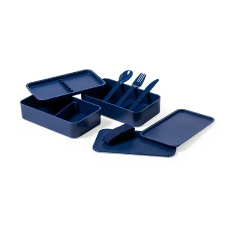 Gamelle Personnalisée Écologique - Boîte à Lunch Vilma Matières : PET recyclé Couleurs : bleu cadeau collaborateur premium