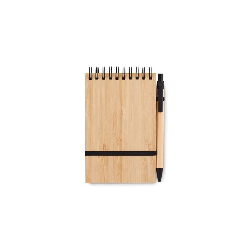 Bloc-Notes A6 Écologique Pratique en Bambou - Personnalisé SONORABAM Matières : coton Taille textile : XS Couleurs : rouge doux 