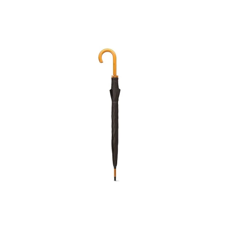 Parapluie Écologique avec Poignée en Bois - CUMULI Matières : polyester Taille textile : XXL Couleurs : vert objet publicitaire 