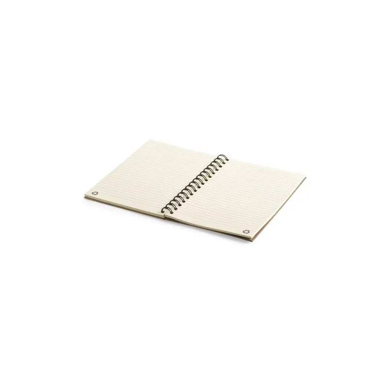 Cahier Personnalisable Écologique Zubar Matières : aluminium Couleurs : blanc objet promotionnel éco-responsable