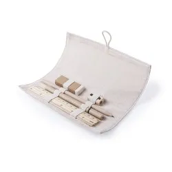 Trousse Personnalisée Publicitaire Sulpox - Objets Taille textile : M Couleurs : gris Matières : polyester recyclé 2