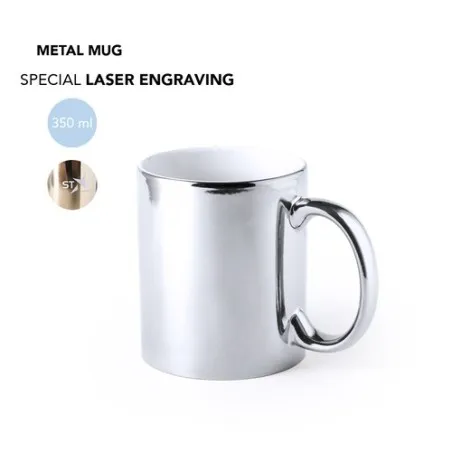 Tasse en Céramique Personnalisable Renkur Matières : coton Taille textile : XS Couleurs : gris cadeau entreprise pas cher