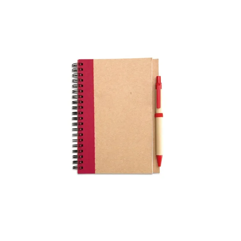 Bloc-notes recyclé et stylo SONORA PLUS