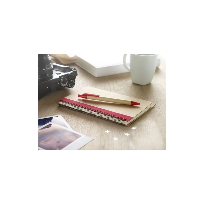 Bloc-notes recyclé et stylo SONORA PLUS