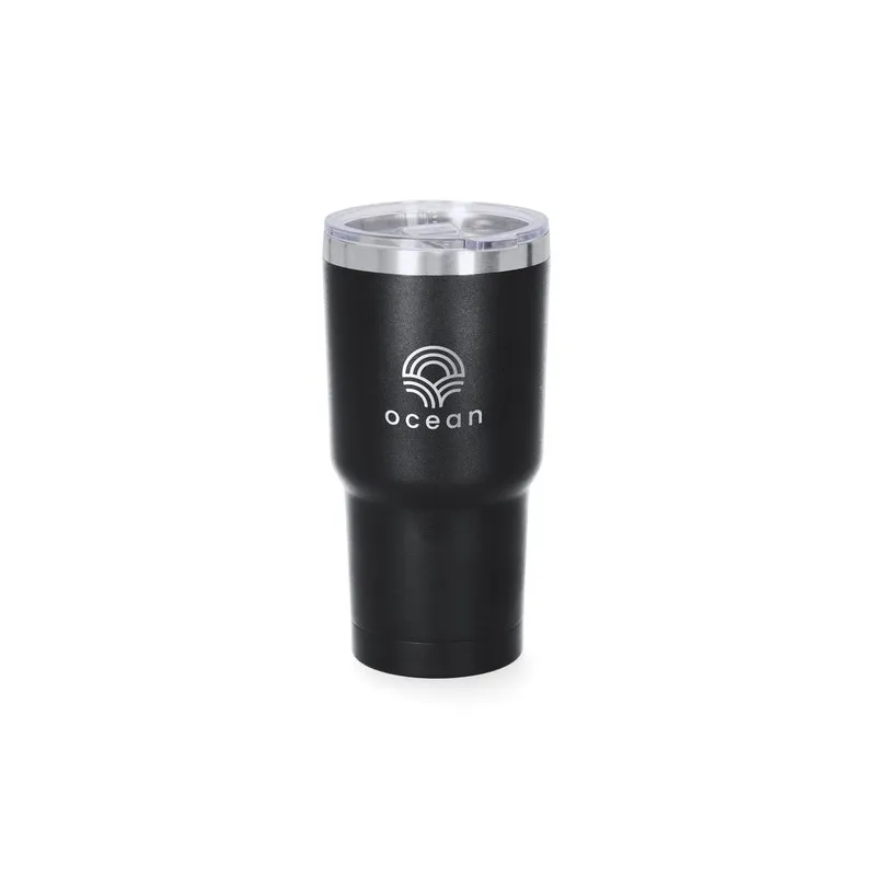 Verre thermique personnalisé pas cher Haftal Matières : polyester Couleurs : bleu cadeau collaborateur premium