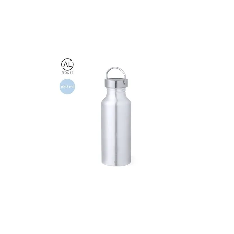 Gourde Écologique Personnalisable - Zandor Matières : pongée Couleurs : bleu marquage laser ultra précis