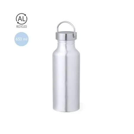 Gourde Écologique Personnalisable - Zandor Matières : pongée Couleurs : bleu marquage laser ultra précis