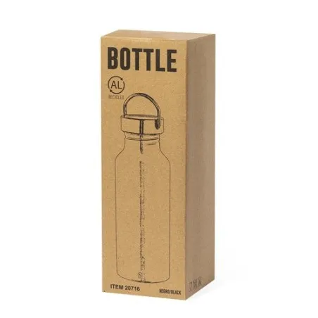 Gourde Écologique Personnalisable - Zandor Matières : pongée Couleurs : bleu objet promo petit budget