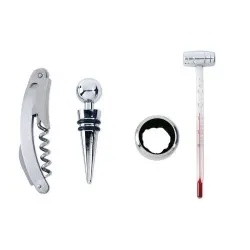 Set de Vin Classique PREMIUM Élégant et Personnalisé Matières : polypropylène (PP) Couleurs : blanc 2