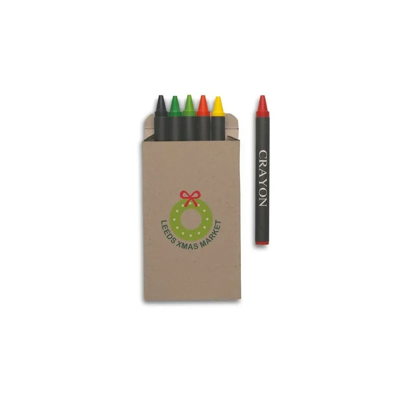 Étui 6 Crayons Cire BRABO - Idéal pour vos Promotions