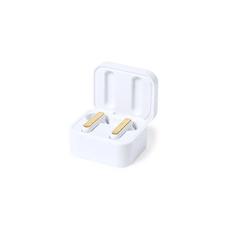 Écouteurs Bluetooth Éco-Responsables Personnalisés Billins Couleurs : vert goodies publicitaire événementiel