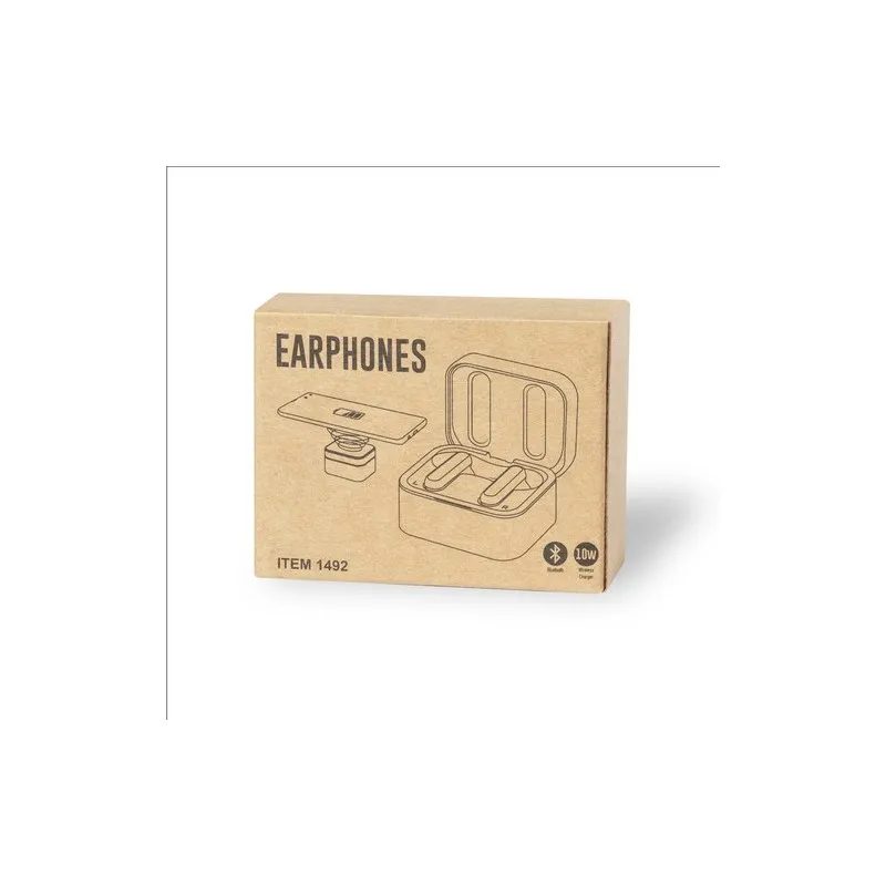 Écouteurs Bluetooth Éco-Responsables Personnalisés Billins Couleurs : vert marquage laser ultra précis