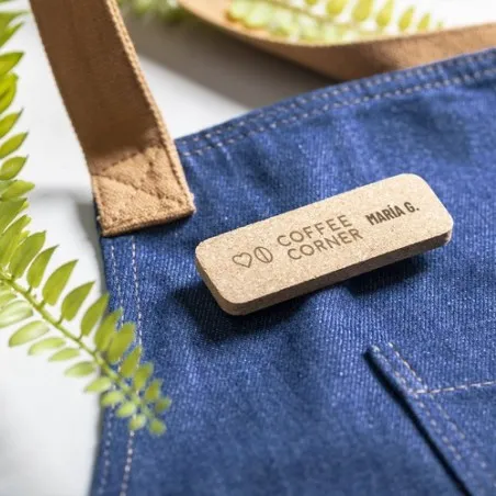 Badge Sartal Éco-Friendly en Liège Naturel