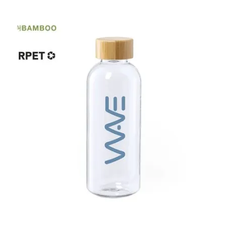 Gourde Écologique et Durable Personnalisée Solarix Matières : carton recyclé Couleurs : bleu marquage laser ultra précis