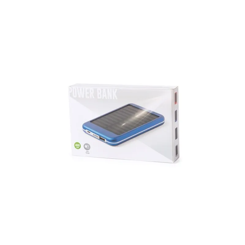 Batterie solaire personnalisée 4000 mAh - Power Bank Rudder Couleurs : fuchsia goodies entreprise design
