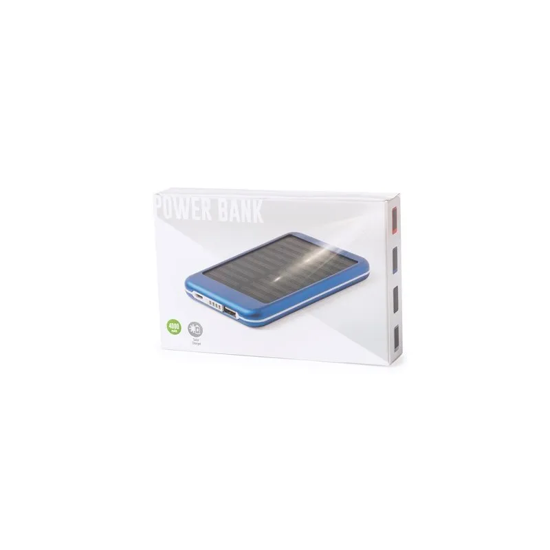 Batterie solaire personnalisée 4000 mAh - Power Bank Rudder Couleurs : jaune personnalisation rapide en France