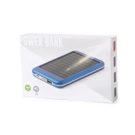 Batterie solaire personnalisée 4000 mAh - Power Bank Rudder Couleurs : blanc accessoire événementiel unique
