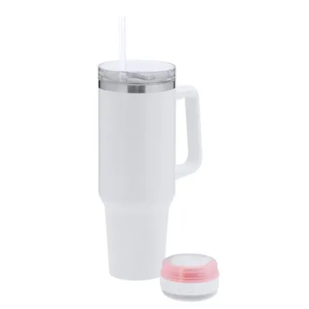 Carafe thermique personnalisée à prix réduit - Haut-Parleurs Tracir Matières : polyester Couleurs : jaune marquage laser ultra p