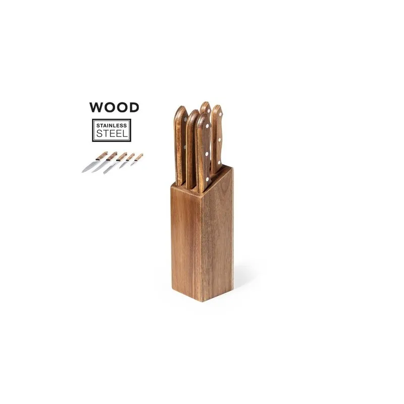 Set Couteaux Wheeler en Acacia – Élégance et Praticité