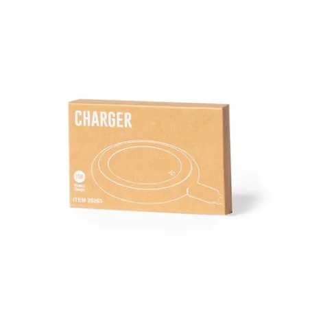 Chargeur sans fil Personnalisé - Joyce Matières : polyester Couleurs : bleu cadeau entreprise pas cher